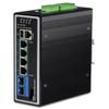TI-BG62i  6-Port Industrial Gigabit L2+ Managed PoE++ DIN-Rail Switch view 1