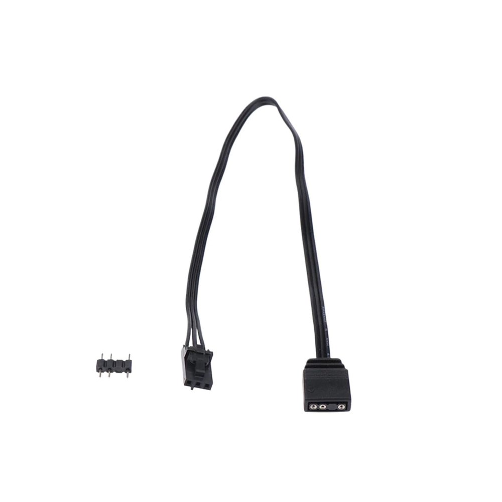ACGTUY Adapter Cable for RGB to Standard ARGB 4Pin 3Pin Adapter Connector Pirate Ship Controller Adapter Line QL LL120 ICUE(3pin)