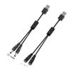 1M USB 2.0 Male to 2 Way DC Male Female Power Supply Splitter Connector Cable Plug Cord Adapter 22awg 3A A07(USB to 2 dc Female) view 4