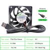 1PCS 40mm 50mm 60mm 70mm 80mm 92mm 120mm DC5V USB Connector Quiet Cooling Fan for DIY Cooling Router Game TV Box Power Supply(70x70x15mm Sleeve) view 2