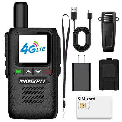 MKMXPTT Global walkie Talkie 4G/5G POC Remote PhonePolice Civilian Fleet (Free) 5000km Professional Radio Communicator 500km (with SIM) Long Distance PTT Rechargeable PoC 6000mAh (1PACK)