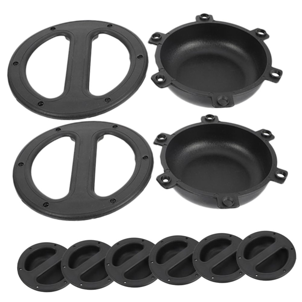 ARTIBETTER 8pcs Round Speaker Handle Pulls Replaced Cabinet Handles for Audio Speakers Heavy Duty Pulls Accessory