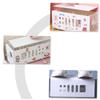 Angoily Wear-Resistant Cable Supply Box Dormitory Wire Organizer White Multi-Function Cord Organizer view 3