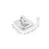 Operitacx 4pcs Computer Lock Desk Mount Anchor Cable Security Base Plate for Laptop Theft Deterrent view 2