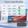 100W USB C Charger Compatible with Lenovo Thinkbook 16 15 14 13X 13S Plus G1 G2 G3 G4 G4+ G6 G7, IdeaPad 3 5 Pro 2-in-1 Chrome IdeaPad Slim 3 5 7 9 Type C Laptop Adapter Supply view 3