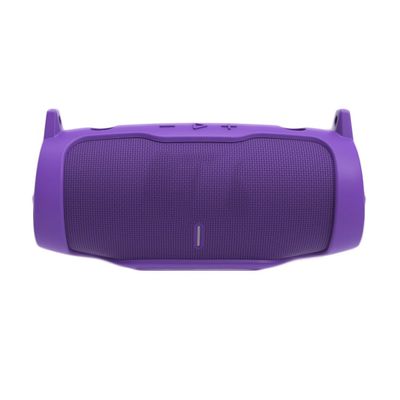 Case for JBL Charge 6, Silicone Protective Case with Shoulder Strap & Carabiner, Bluetooth Speaker Shockproof Travel Carrying Cover (Light Purple)