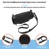 Case for JBL Charge 6, Silicone Protective Case with Shoulder Strap & Carabiner, Bluetooth Speaker Shockproof Travel Carrying Cover (Light Purple) view 4
