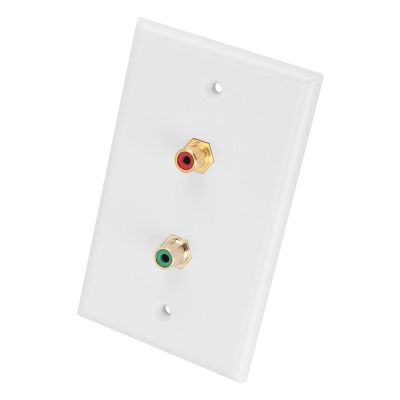 2- Wall Panel, Easy to Install, InWall Wiring, Suitable for Home Decoration and Office Buildings, Wall Plate Panel, White, 4.5x2.8 Inches
