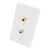 2- Wall Panel, Easy to Install, InWall Wiring, Suitable for Home Decoration and Office Buildings, Wall Plate Panel, White, 4.5x2.8 Inches view 1