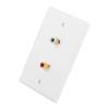 2- Wall Panel, Easy to Install, InWall Wiring, Suitable for Home Decoration and Office Buildings, Wall Plate Panel, White, 4.5x2.8 Inches view 2
