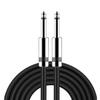 1/4 Inch Braided Instrument Guitar Cable Mono 6.5 Straight to Straight 6.35mm Unbalanced Audio Cord for Electric Guitar Bass(6.35 TS-2Packs,3m) view 2