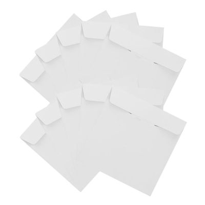Cabilock 10pcs White Cd DVD Mailer Envelopes Flat Design with Self Seal Adhesive for Easy Organization and Safe Storage of Discs for Dj Discs and USB Drives