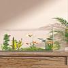 Ultra-Clear Acrylic High-Transparency Fish Tank Small Aquarium Transparent Aquarium Self-Cleaning Desktop Fish Tank Suitable for Home Decoration(X-Large) view 3