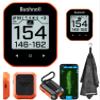 Bushnell Golf Phantom 3 Slope GPS Handlheld (Orange) | 38,000+ Courses, Slope Compensation, Hazard Info, Distance Calculator, Scorekeeping, Magnet Mount, Touchscreen | Signature Series Golf Towel view 1