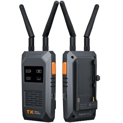 Lemorele Wireless Video Transmission System,656FT/200M Range - 1080P@60Hz Wireless HDMI Loopout,50ms Ultra Low Latency, Plug & Play, Multi-Scenario Streaming for Projector, Camera, Laptop(1TX and 1RX)