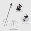 3 Pack Universal Ground Stake Mount - 360 Adjustable 1/4''-20 Thread, Foldable Stainless Steel Bracket for Outdoor Security Cameras, Solar Panels, Fishing Lights view 3