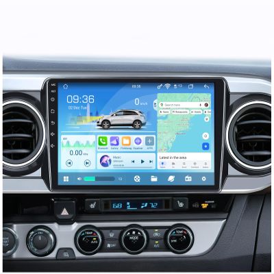 12 Core Radio Stereo Replacement Upgrade for Toyota Tacoma 2016-2022: 10.2 Inch IPS Touch Screen Head Unit with Wireless CarPlay Android Auto Bluetooth GPS WiFi DSP, 6GB RAM 128GB ROM Audio System