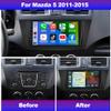 Android 13 Car Stereo Radio for Mazda 5 2011 2012 2013, 9 inch Touch Screen Double Din Radio with Wireless Carplay Android Auto Car Radio GPS Bluetooth FM 1280x720 AHD Backup Camera SWC, 2+32G view 4