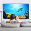 Projector Screen, 6 Size Project Screen Portable 120In Hd Projector Screen 16:9 Projection Screen Foldable Thick Durable for Outdoor Home Theater (72 inch) view 4