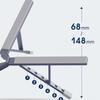 4Pasefmkm Computer Stand Extension Dock Aluminum Alloy Stand Raise Folding Heat Dissipation Laptop Extension Dock Stand (Gray Shown) view 3