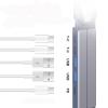 4Pasefmkm Computer Stand Extension Dock Aluminum Alloy Stand Raise Folding Heat Dissipation Laptop Extension Dock Stand (Gray Shown) view 4