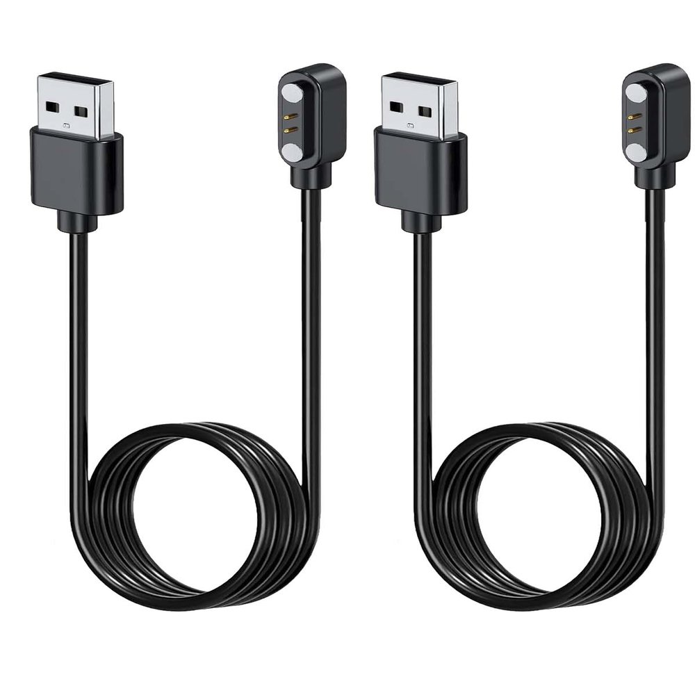 [2pack] Charger for CMF Watch 3 Pro,NOUKAJU Magnetic USB Charging Cable 1.96ft/60cm,Charger Cable for CMF Watch 3 Pro SmartWatch(Black)