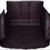 Car Full Coverage Boot Liner for Jeep Compass 20112016(with Speakers), Antislip Carpets Anti-Scratch Leather Rear Trunk Protector Mat,A/BlackRed view 2