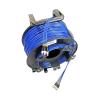 50M 4/6/8 Core Curb Cable with PCD235 Reel LC SC FC A SM PVC DVI Waterproof Connector Singlemode Fiber Optic Shackle (SC-SC,8C Jumper with Reel) view 1