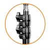 Mount Bracket Adjustable Height Projector Floor Stand Projector Shelf Stand for Home Movie Office Office Projector(44-120cm) view 3