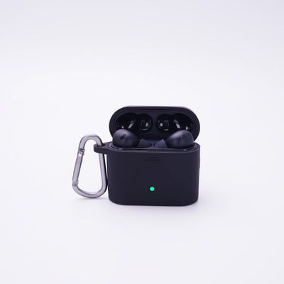 Haimingku Silicone Case for Xiaomi Air2 Pro | Thin Impact-Resistant Cover with Wireless Charging [Multi-Color] (Black+Buckle)