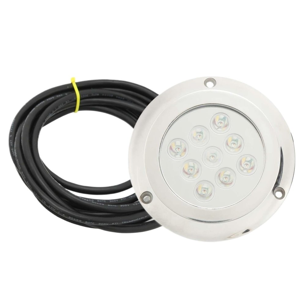 CHMIFTNX For Underwater Light IP68 Waterproof High Brightness Tempered Glass Seawater Lamp for boat(Blutoray)