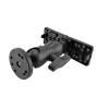 QIJUQKXI 360 Degree Swivel Ball Mount Kayak Electronic Fish Mount Base Fishfinder GPS Plate Rotating Boat view 2