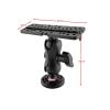 QIJUQKXI 360 Degree Swivel Ball Mount Kayak Electronic Fish Mount Base Fishfinder GPS Plate Rotating Boat view 3