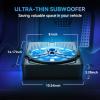 Andeman 1000W Car Subwoofer with APP Control and Colour Light, 10'' Slim Under Seat Powered Car Subwoofer w/Built-in Amplifier & Hi/Lo Input, Bass Speaker Subwoofer for Car/Truck/SUV/Jeep/MPV view 4