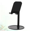 NAMOARLY Durable Metal Phone Holder Desktop Bracket Adjustable Tablet Stand Black Protective Silicone view 3