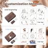 16GB 50Pcs Custom Crystal USB 3.0 Flash Drive with Wooden Gift Box, Wedding Thumb Drive with Linen Bag, Personalized Crystal USB Sticks, Engraved Your Logo & Text for Wedding/Company/Photography view 3