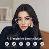 AI Smart Glasses, Bluetooth Translation Glasses for Men Women, Smart Audio Sunglasses with Real Time Translation(160+Languages), Photochromic Lenses, Music Blue Light Glasses for Travel Business-Blue view 4