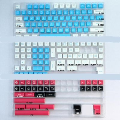 APOJHGF KBDiy SA Profile Keycap Set PBT Double Shot ISO Enter 7U Spacebar Compatible with Custom Mechanical Keyboard Kits(Lilith)