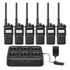 (2nd Gen RT86) Retevis RT86S Walkie Talkie Long Range,Professional 2 Way Radio with 6 Way Charger,Group Call,2600mAh Rechargeable,Type C,NOAA,Heavy Duty Two Way Radio for Adults Industrial(6 Pack) view 1