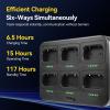 (2nd Gen RT86) Retevis RT86S Walkie Talkie Long Range,Professional 2 Way Radio with 6 Way Charger,Group Call,2600mAh Rechargeable,Type C,NOAA,Heavy Duty Two Way Radio for Adults Industrial(6 Pack) view 2