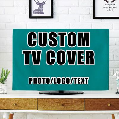 Custom Dustproof TV Cover for Flat Screen 50 to 52 inch TV Screen Protectors Add Your Picture Logo Text Name for Home Decorations Style171
