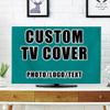 Custom Dustproof TV Cover for Flat Screen 50 to 52 inch TV Screen Protectors Add Your Picture Logo Text Name for Home Decorations Style171 view 1