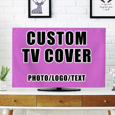 Custom Dustproof TV Cover for Flat Screen 60 inch TV Screen Protectors Add Your Picture Logo Text Name for Home Decorations Style278