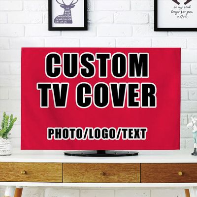 Custom Dustproof TV Cover for Flat Screen 60 inch TV Screen Protectors Add Your Picture Logo Text Name for Home Decorations Style252