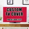 Custom Dustproof TV Cover for Flat Screen 60 inch TV Screen Protectors Add Your Picture Logo Text Name for Home Decorations Style252 view 1