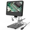 JOEBO Microscope Kit 8.5Inch LCD Display Screen 5X-1200X Digital Microscope 1280 * 800 Adjustable 1080P Tool Microscope Lens Adapters view 4