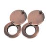 Homoyoyo 2pcs Copper Peephole Cover Plate Door Viewer Privacy Protection Solid Copper Anti-Peeping Cap for Enhanced Security Back Cover Replacement for Home Use Red Bronze view 1
