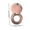 Homoyoyo 2pcs Copper Peephole Cover Plate Door Viewer Privacy Protection Solid Copper Anti-Peeping Cap for Enhanced Security Back Cover Replacement for Home Use Red Bronze view 2