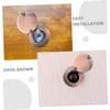 Homoyoyo 2pcs Copper Peephole Cover Plate Door Viewer Privacy Protection Solid Copper Anti-Peeping Cap for Enhanced Security Back Cover Replacement for Home Use Red Bronze view 3