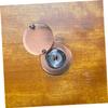 Homoyoyo 2pcs Copper Peephole Cover Plate Door Viewer Privacy Protection Solid Copper Anti-Peeping Cap for Enhanced Security Back Cover Replacement for Home Use Red Bronze view 4
